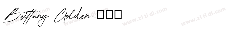 Brittany Golden字体转换